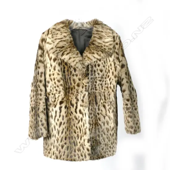 An ocelot fur jacket