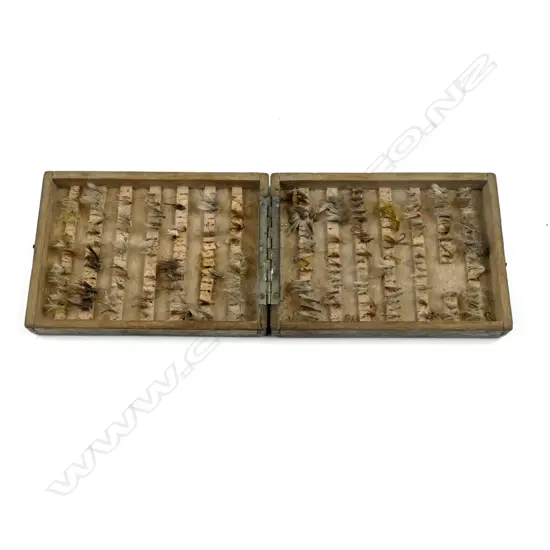 An English oak fly box