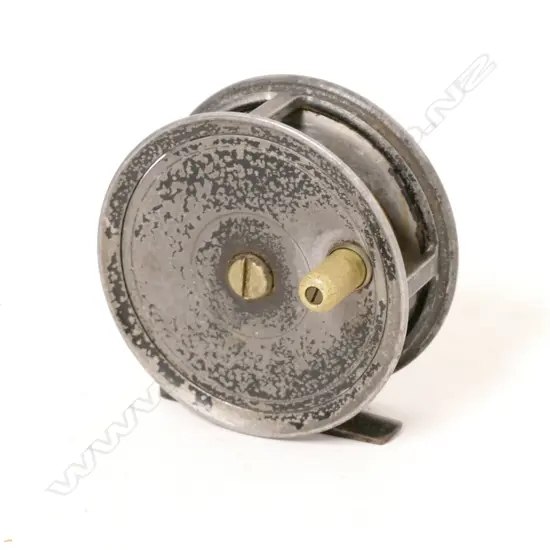 A 3½" Housby Bros. (Auckland) alloy trout reel