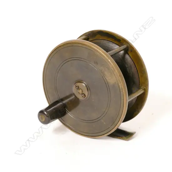 A Hardy Bros. 4" Birmingham plate wind reel