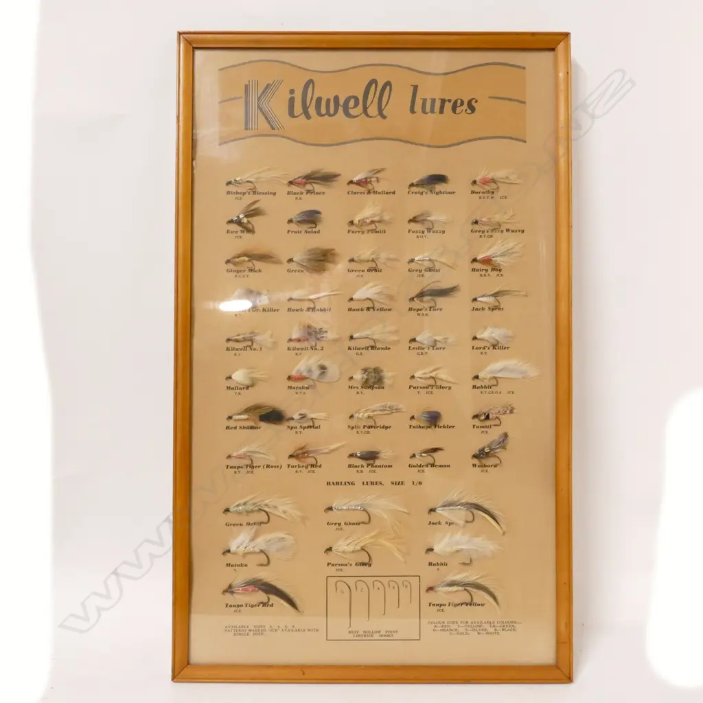 A framed Kilwell fly display board Image 1++