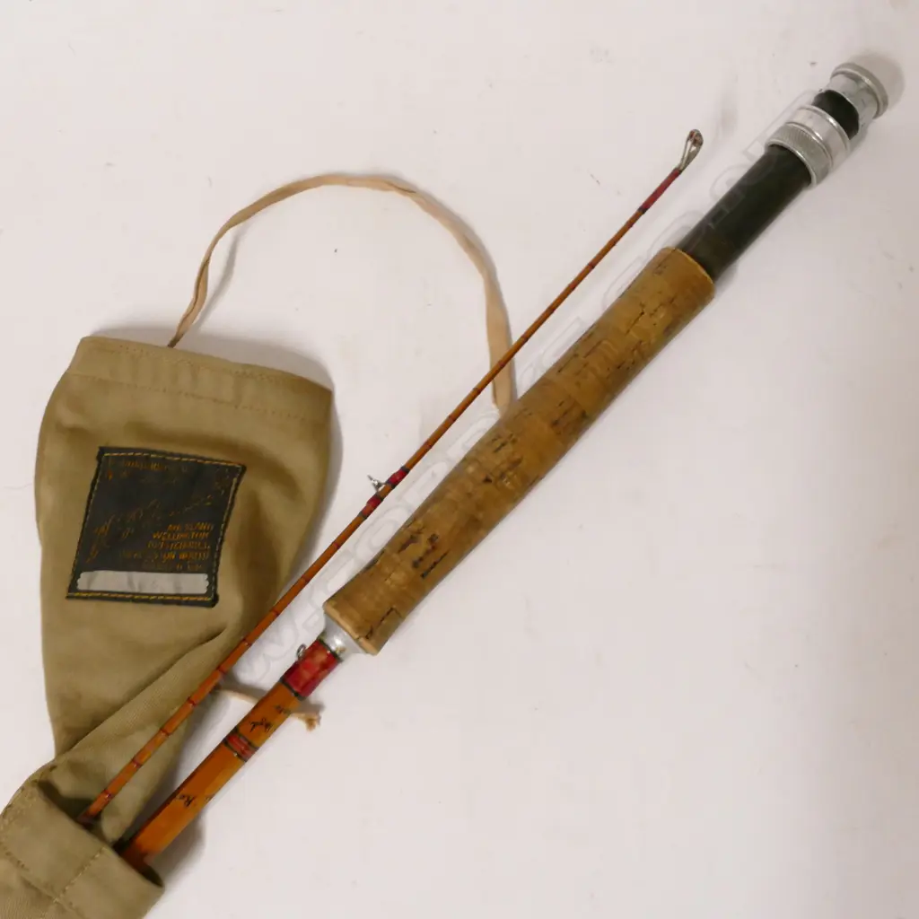 A W.H. Tisdalls two-piece split cane rod 'The Makuri' Image 1++