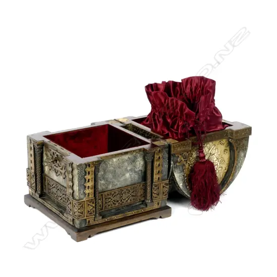 A 19th century Renaissance Revival casket