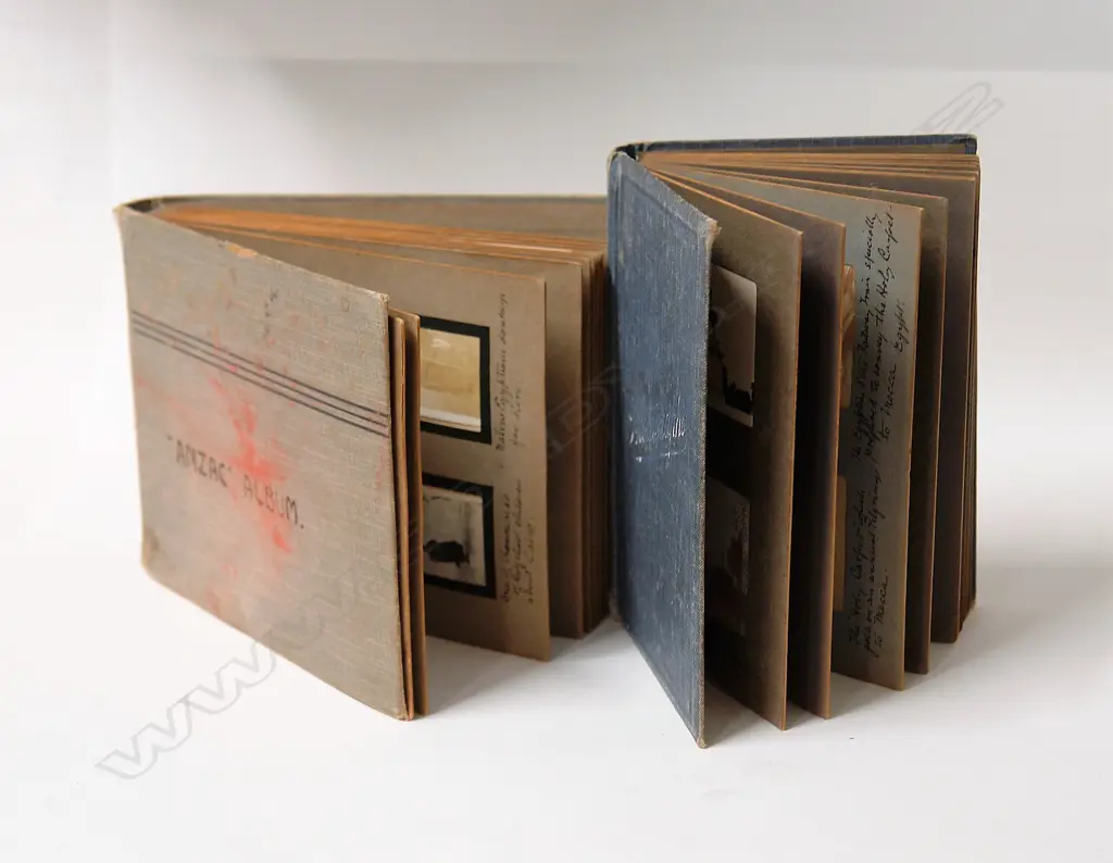 Two WW1 photograph albums of 13/583 2nd Lt. Ernest Arthur Bunkall Image 1++