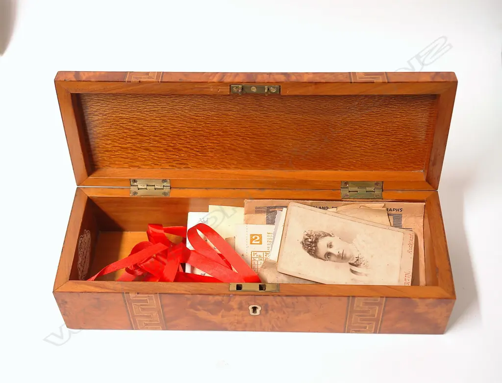 Anton Seuffert (1815 - 1887) New Zealand woods glove box Image 1++