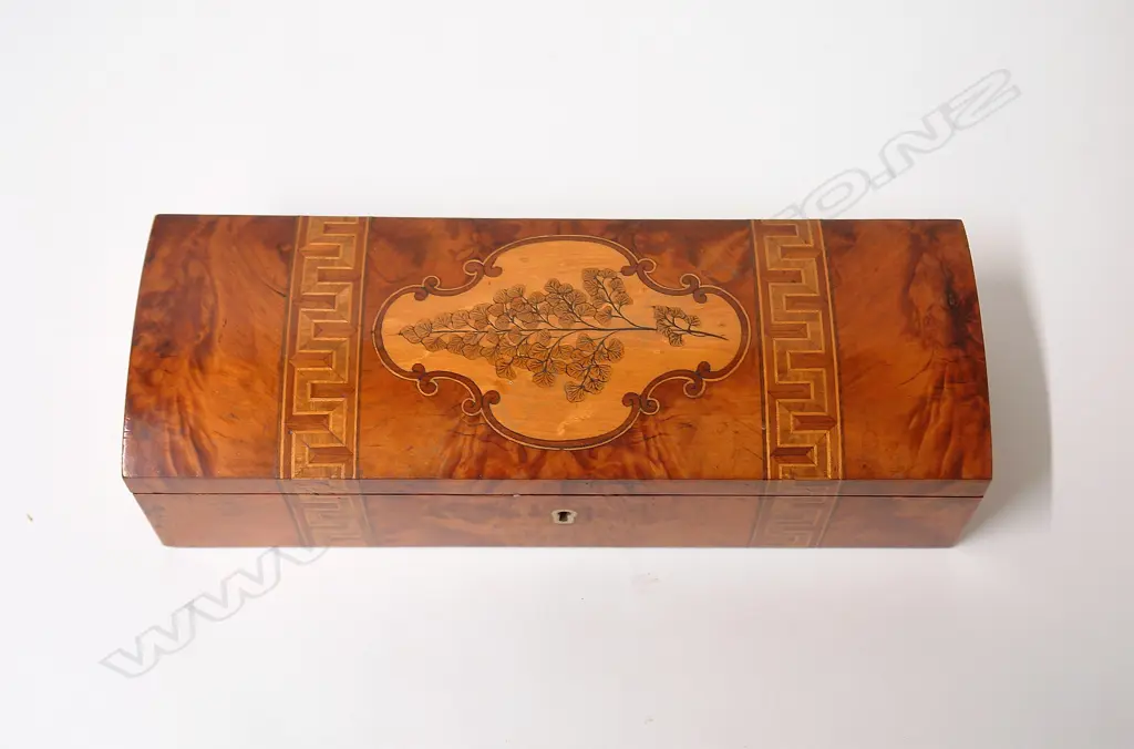 Anton Seuffert (1815 - 1887) New Zealand woods glove box Image 1++