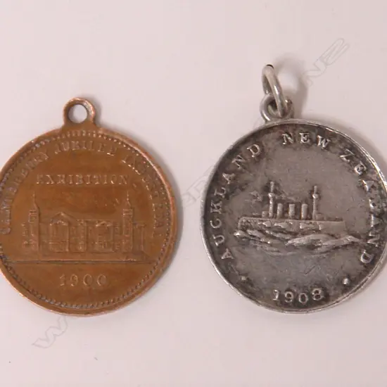 Two c.1900 N.Z. medallions