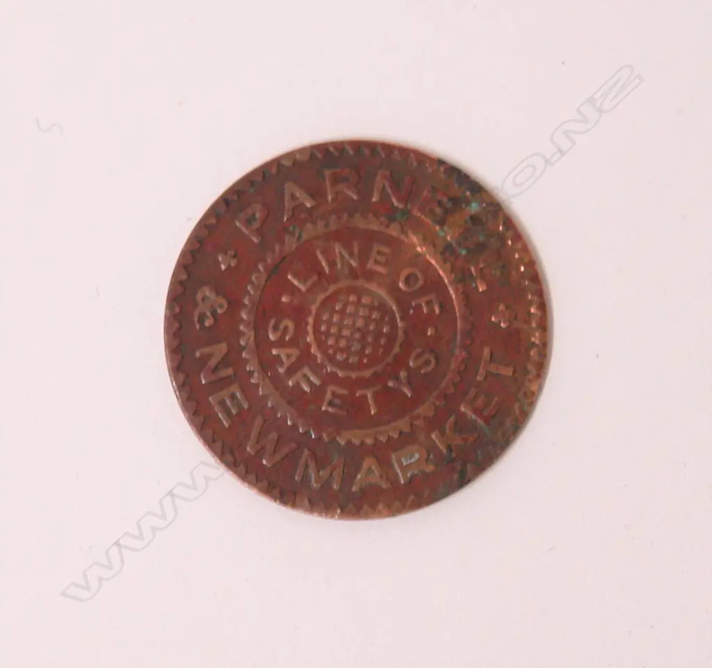 A rare N.Z. Crowther Parnell & Newmarket (Fare) copper token Image 1++