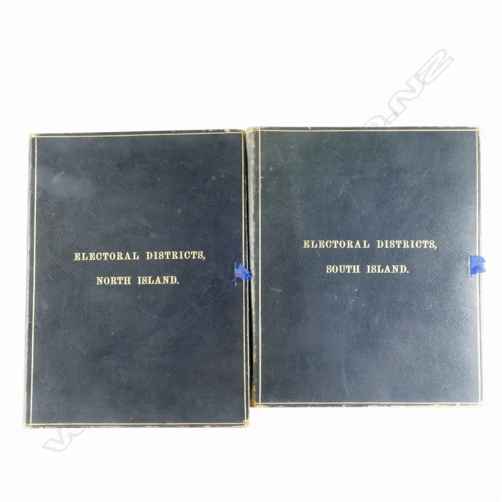 Two folios of electoral maps of the North and South Islands Image 1++