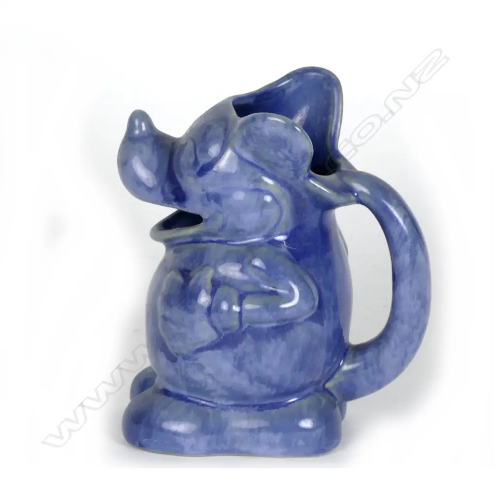 A Crown Lynn trickle glaze Mickey Mouse jug Image 1++