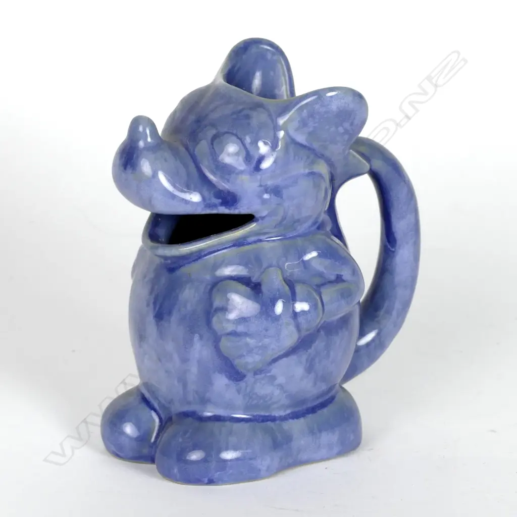 A Crown Lynn trickle glaze Mickey Mouse jug Image 1++