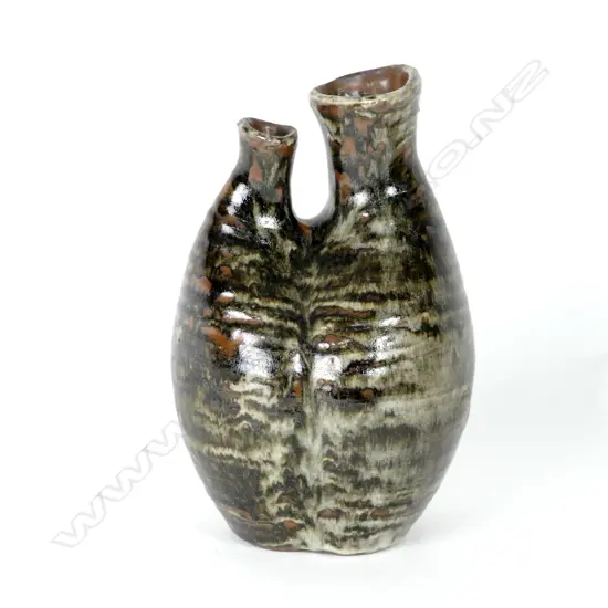 Doris Dutch - a rare double necked vase