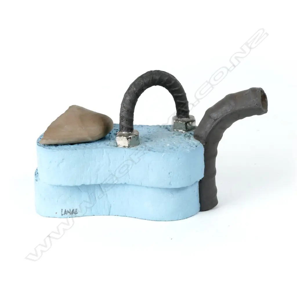 A Peter Lange 'Stacked Sponges' teapot Image 1++