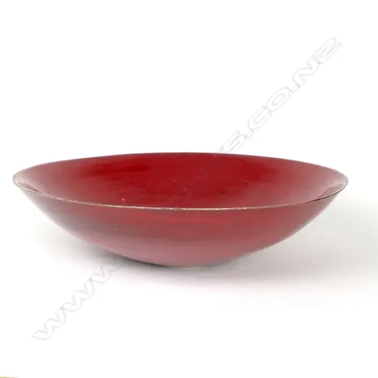 A Len Castle large 'Red Lava Bowl'