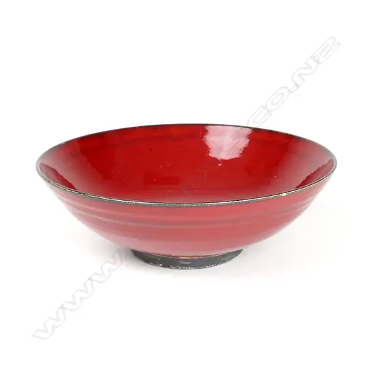LEN CASTLE RED LAVA BOWL - SMALL