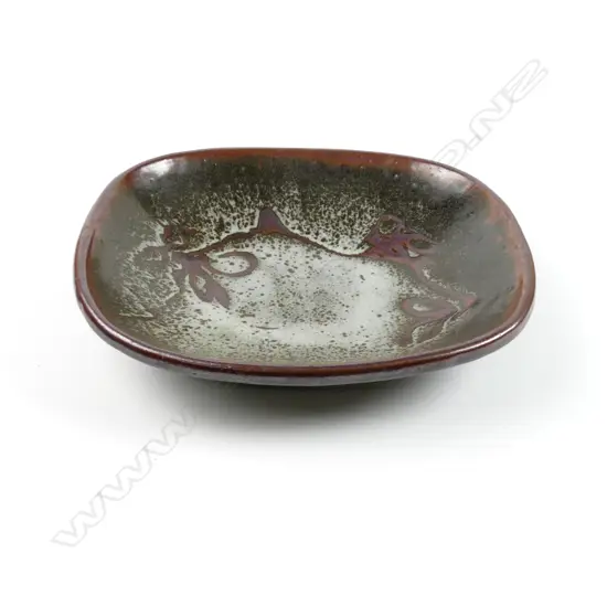 A Len Castle press moulded dish