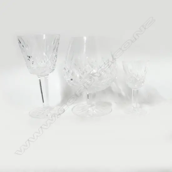 A selection of Waterford crystal glasses