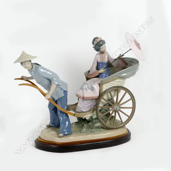 A Lladro figure group