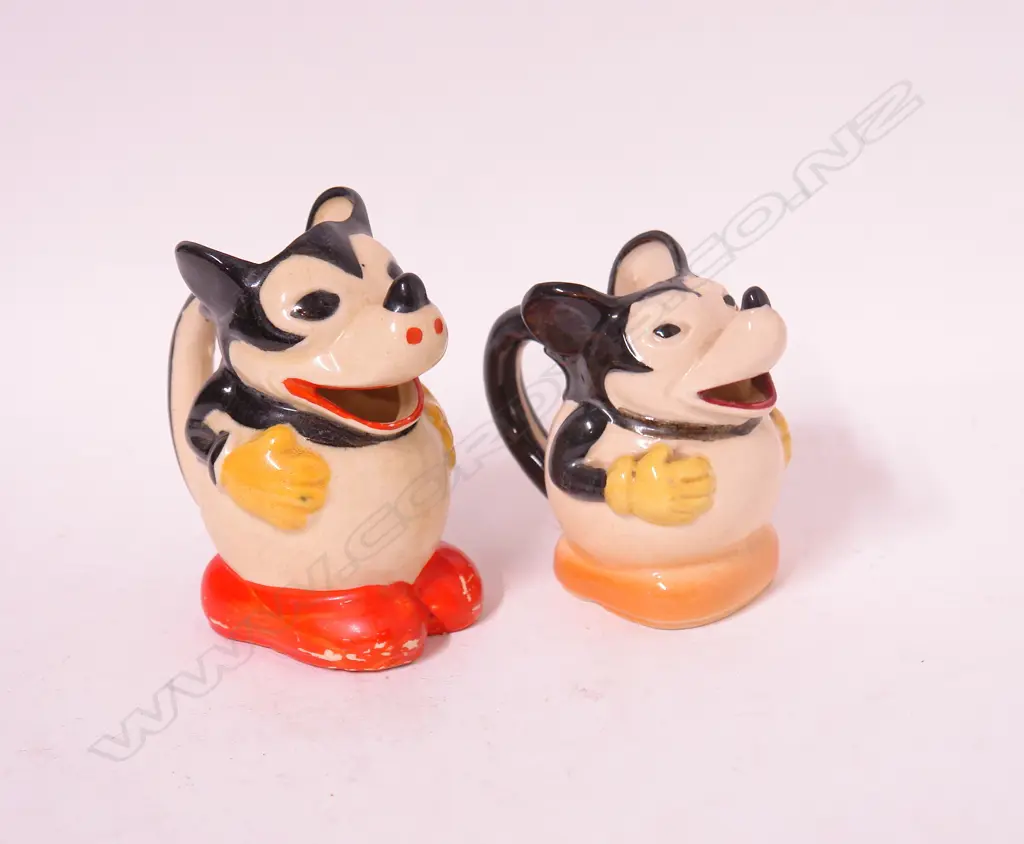 Two vintage Japanese Mickey Mouse jugs Image 1++
