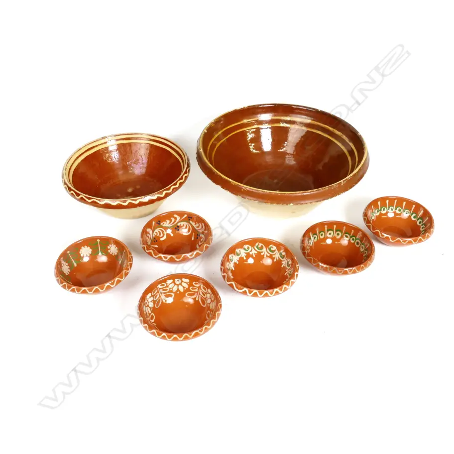 A collection of vintage French pottery bowls Image 1++