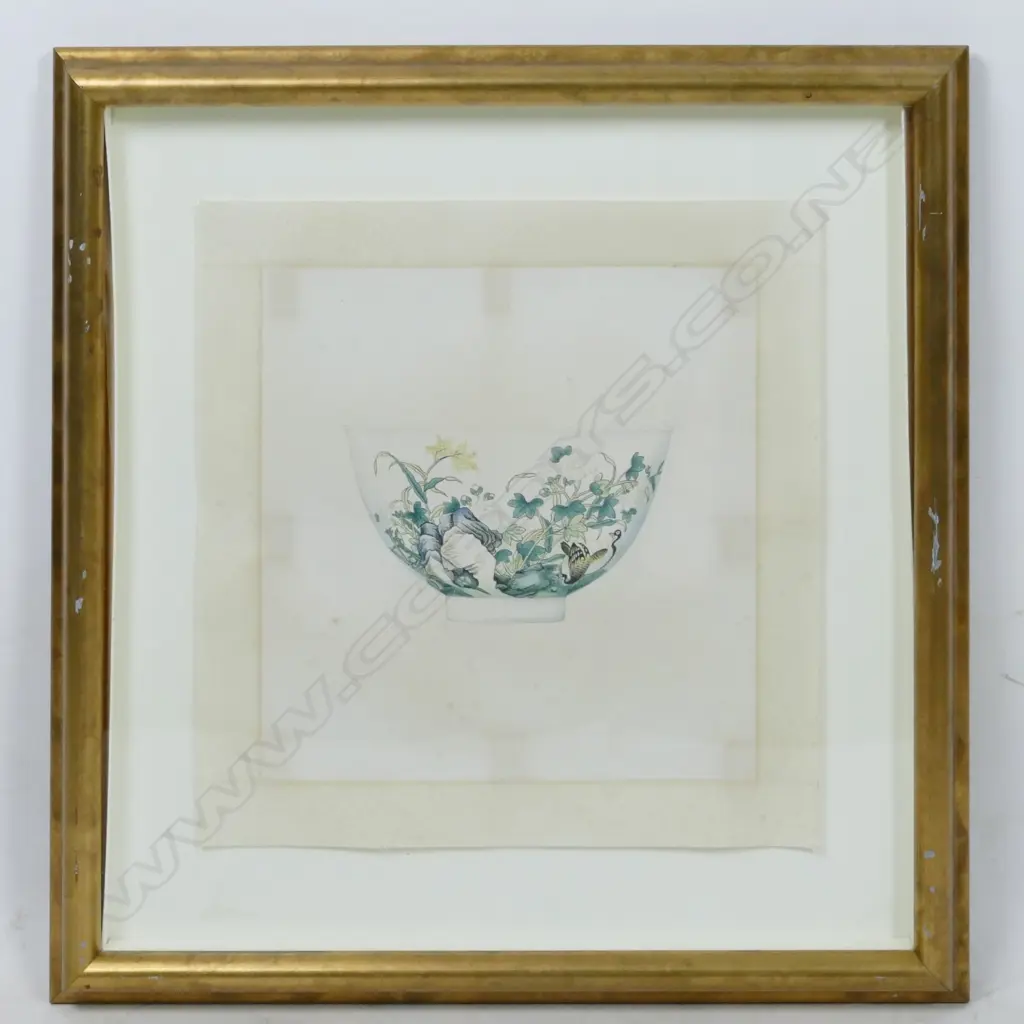 Two decorative Chinese watercolours Image 1++