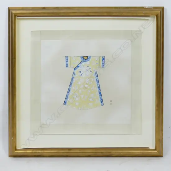 Two decorative Chinese watercolours