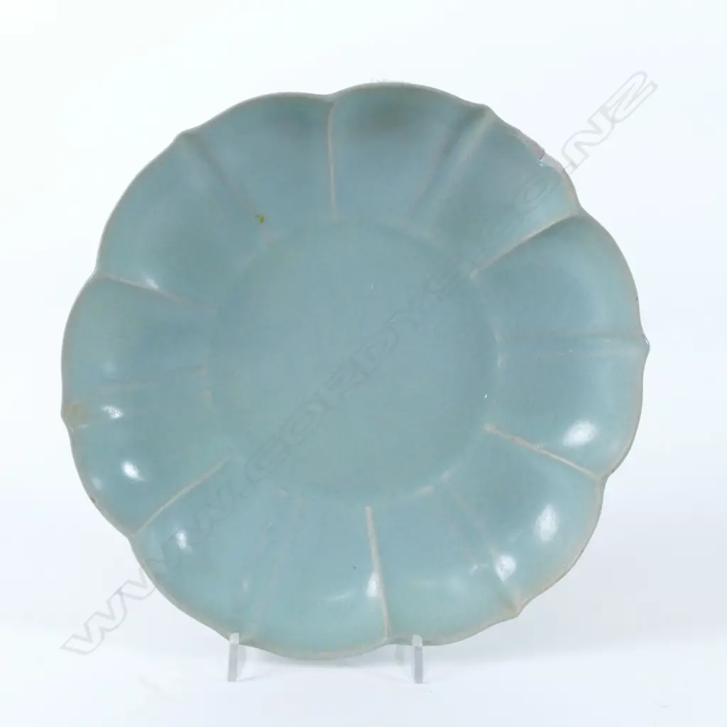 A Japanese celadon glazed plate Image 1++