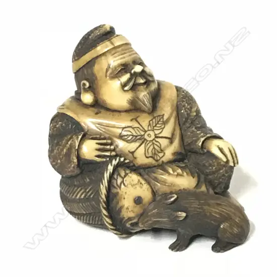 A 19thC ivory netsuke