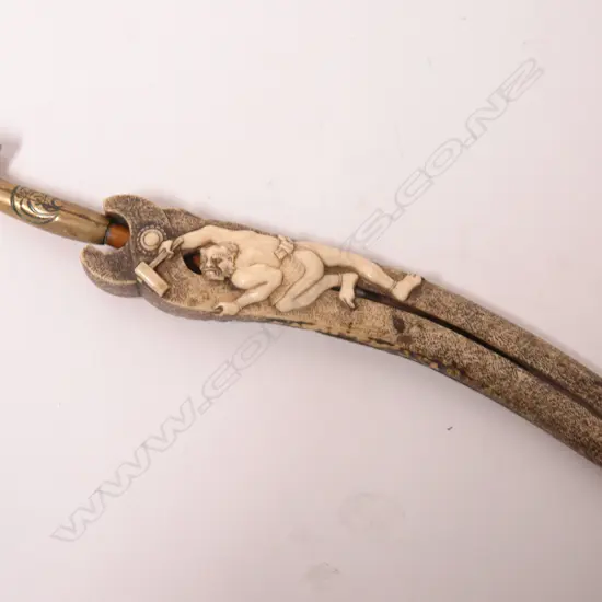 A Japanese Meiji period kiseru pipe holder