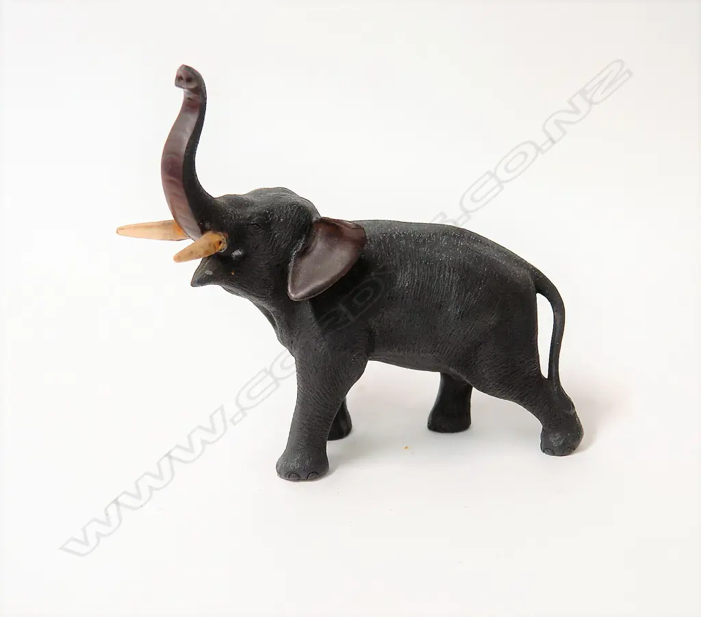 A Japanese Meiji period bronze standing elephant Image 1++