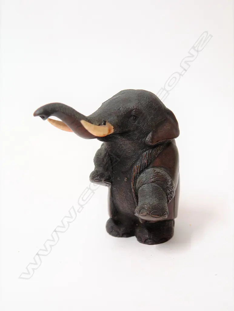 A Japanese Meiji period bronze elephant Image 1++