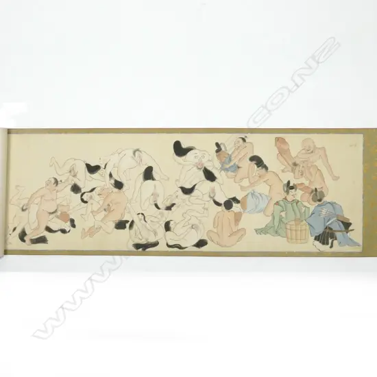 A pair of Japanese shunga scrolls