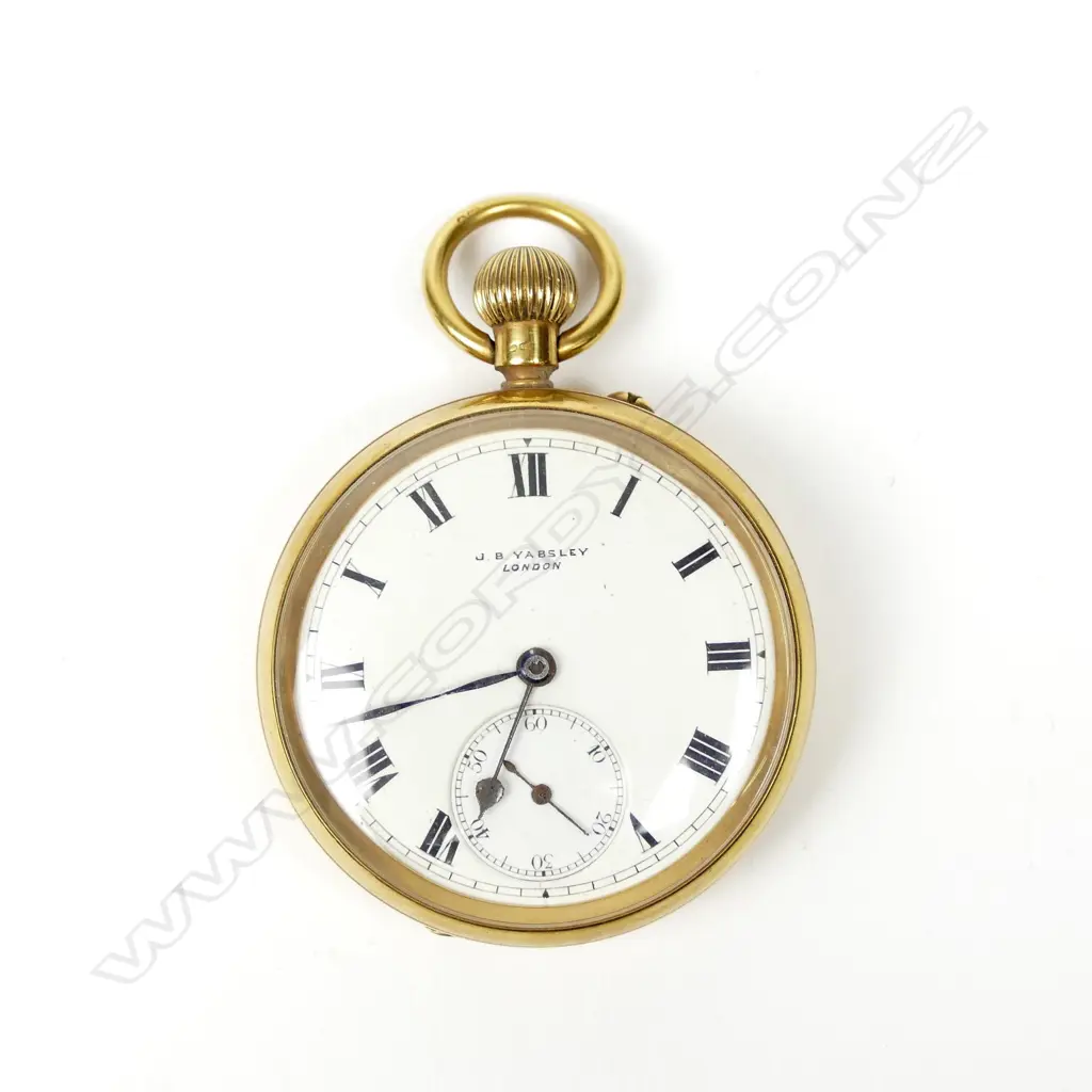 An 18ct. gold cased pocket watch Image 1++