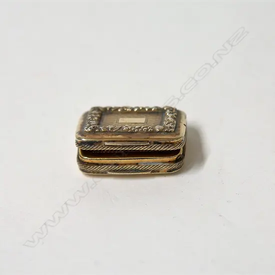 A quality George III gilded silver Samuel Pemberton vinaigrette