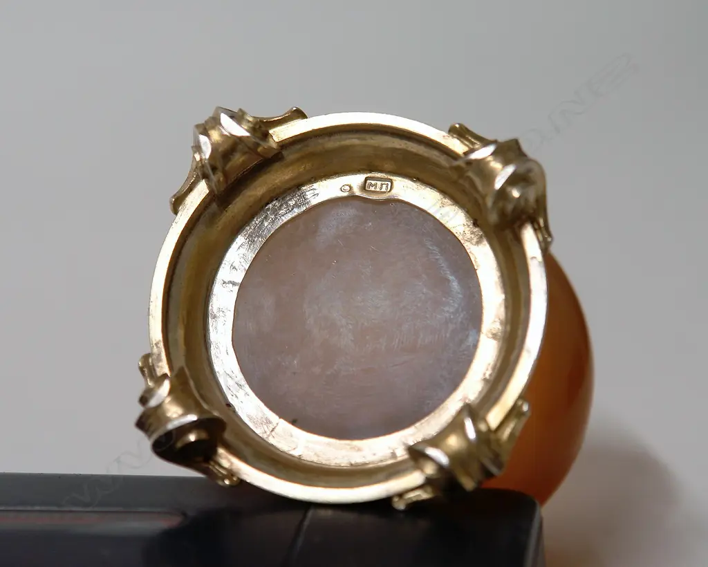 A late 19thC Russian silver and banded agate small vase Image 1++