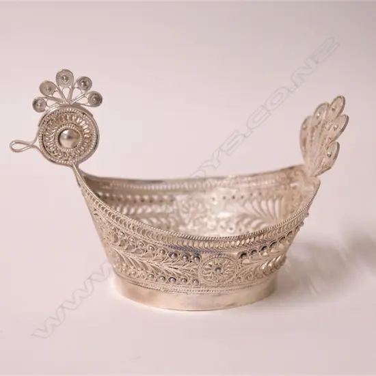 A Russian filigree silver kovsch
