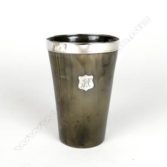 A 19thC horn cup