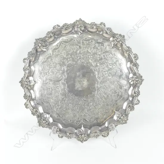 A quality Georgian silver salver