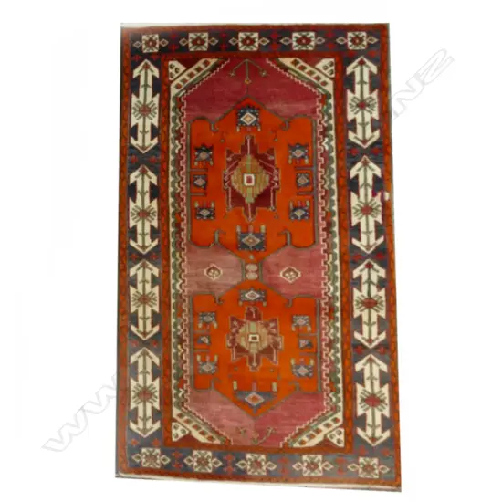 A hand knotted Persian carpet