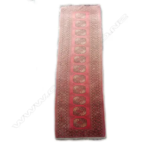 A semi-antique Afghan all wool runner