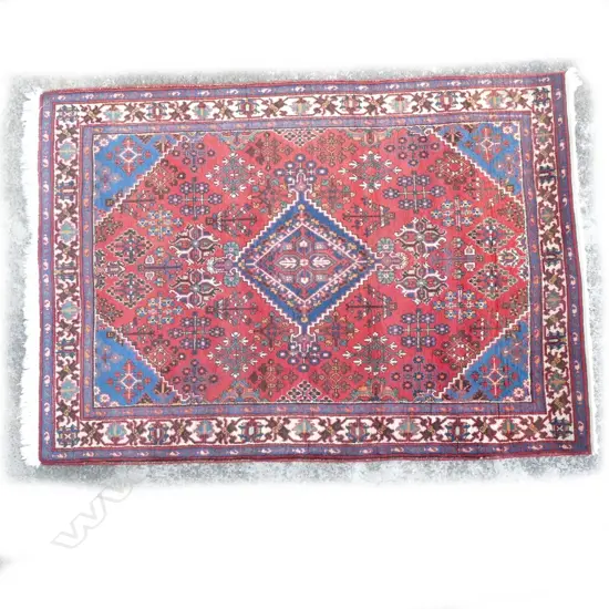 A hand knotted Persian Afshar rug