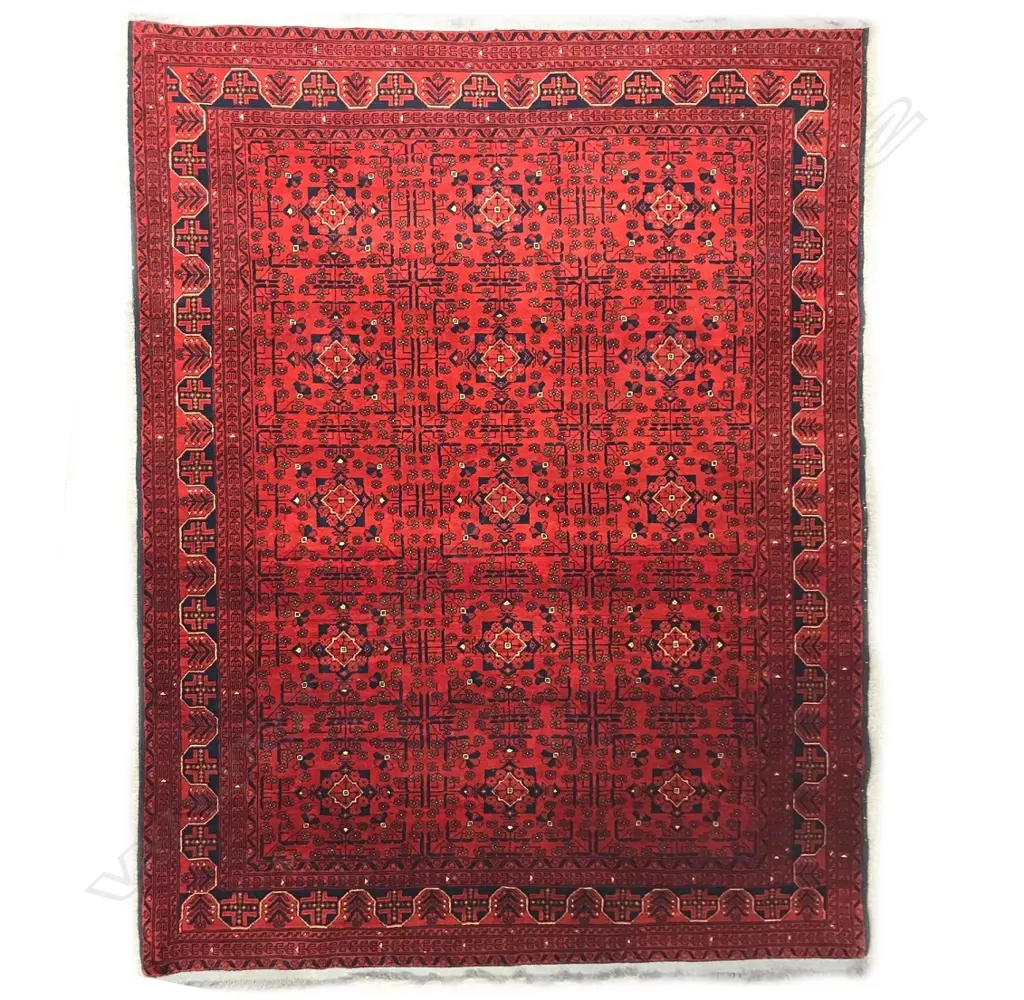 A large good quality hand knotted Afghan Ankhoi rug Image 1++