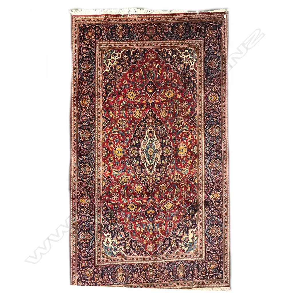 A hand knotted Kashan carpet Image 1++