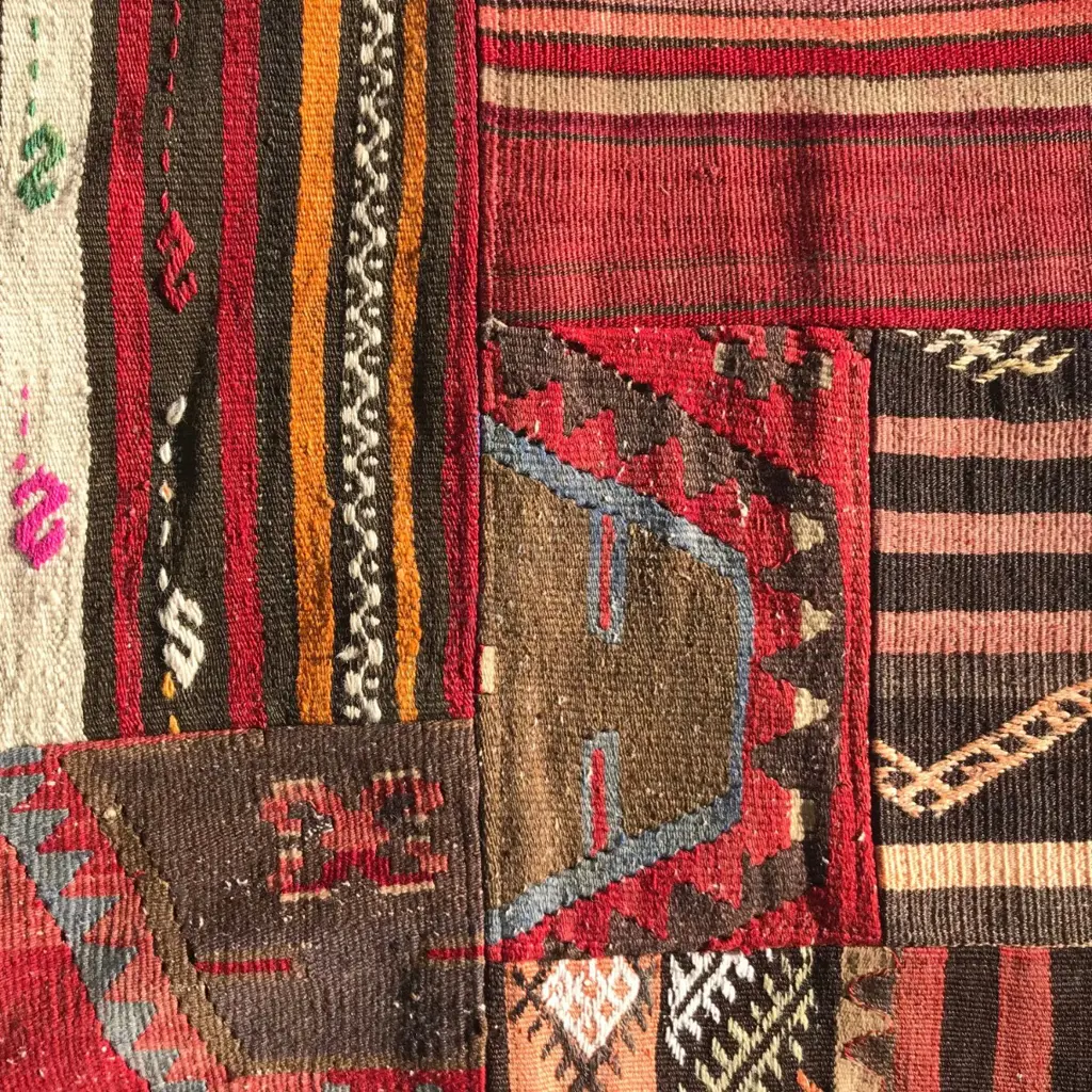 A large Turkish patchwork kilim carpet Image 1++