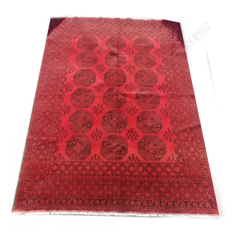 A hand knotted elephant foot Turkoman carpet Image 1++