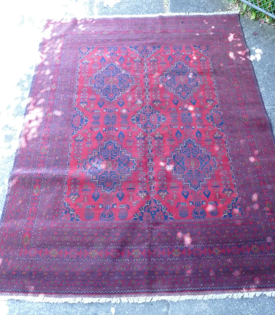 A fine hand knotted Afghan Andkhoi carpet Image 1++