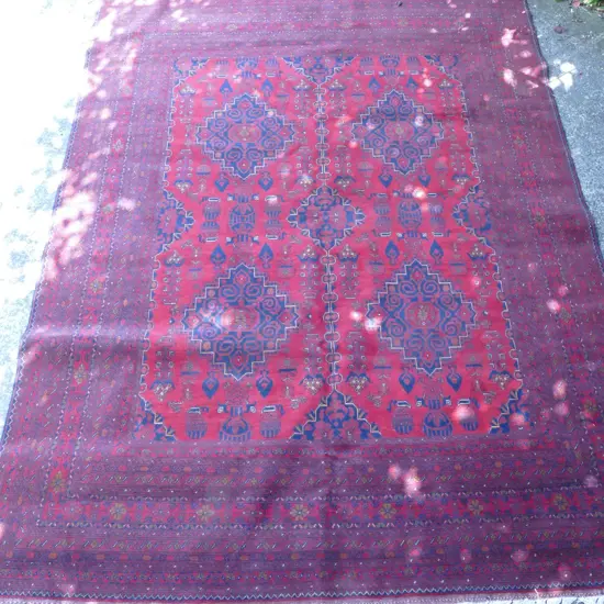 A fine hand knotted Afghan Andkhoi carpet
