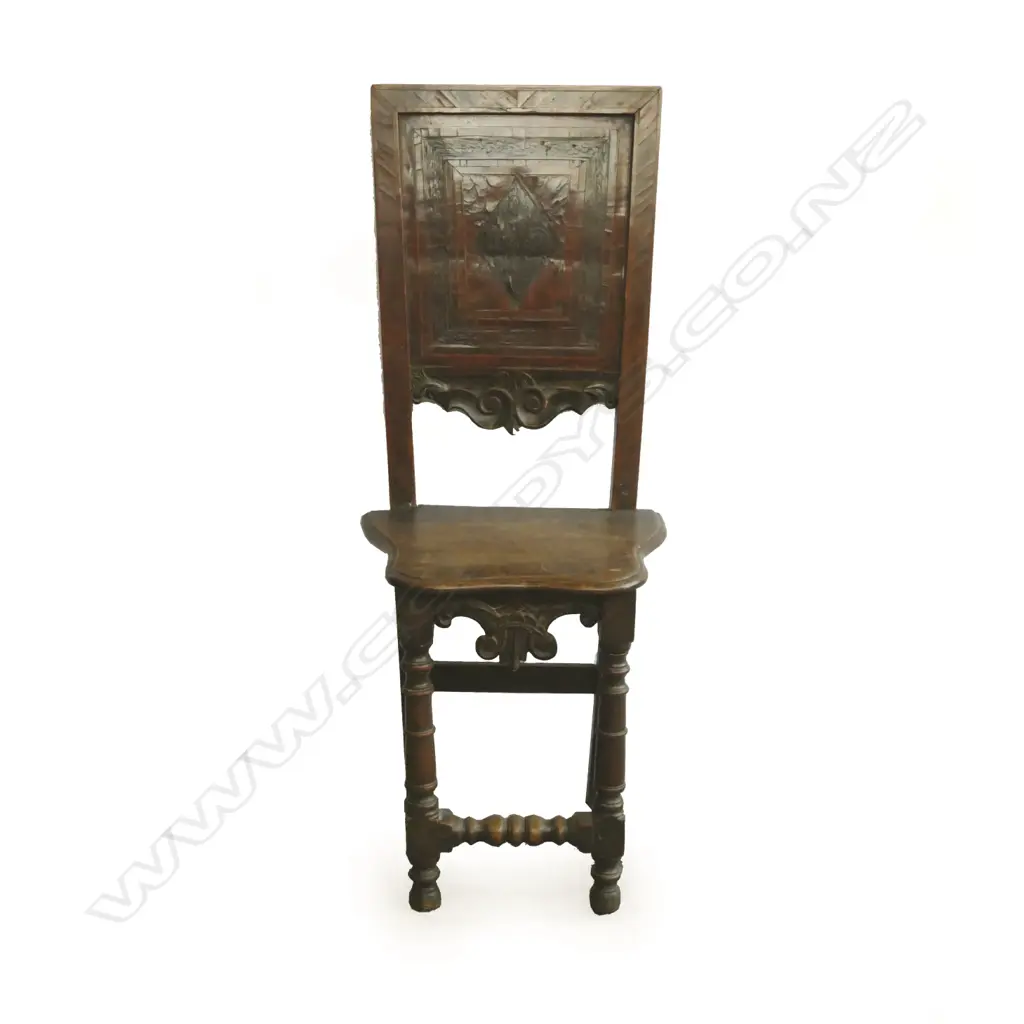 A Continental fruitwood hall chair Image 1++