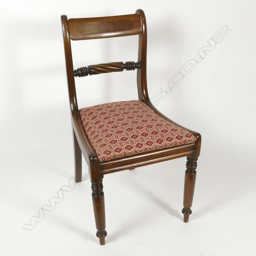 A set of five William IV mahogany side chairs Image 1++