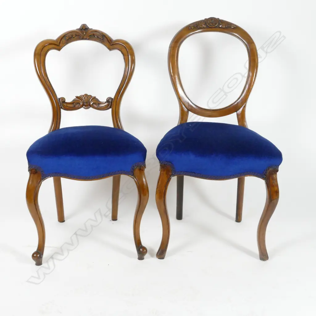 Two pairs of Victorian side chairs Image 1++